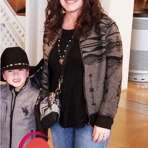 Boutique western bomber jacket